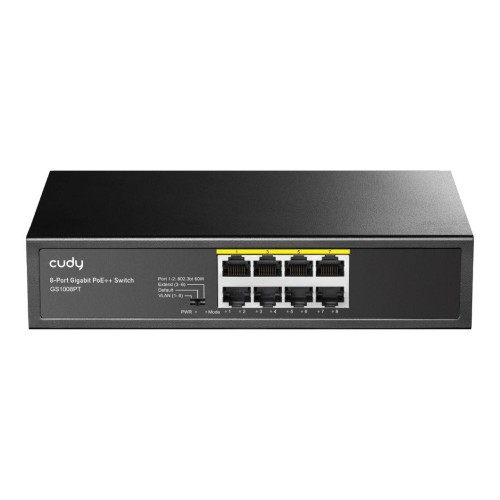 Switch niezarządzalny Cudy GS1008PT 8x10/100/1000Mbps POE+ 120W - 1879692