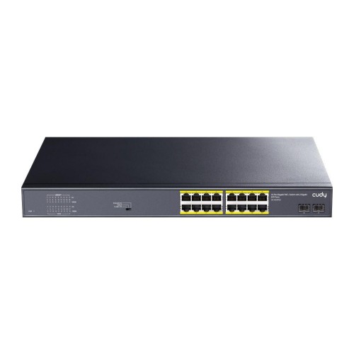 Switch niezarządzalny Cudy GS1020PS2 16x10/100/1000Mbps PoE+ 200W, 2xSFP - 1879714