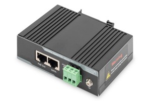 Zasilacz PoE+ przemysłowy. Gigabit, 802.3 af/a