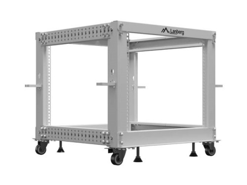 Stojak Open Rack 19" Lanberg 600x600 - 1100 regulowany szary - 2809727