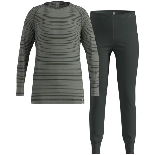 Bielizna termoaktywna - zestaw Odlo Set ACTIVE WARM Special Set roz. M Szara - 2785141
