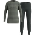 Bielizna termoaktywna - zestaw Odlo Set long ACTIVE WARM SET roz. 128cm Szara - 2785161