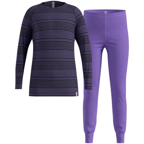 Komplet bielizny termoaktywnej dziecięcej Odlo Active Warm Set rozmiar 140cm, czarna - 2785138