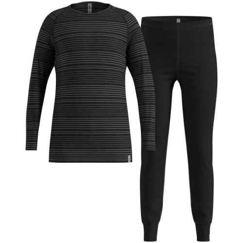 Komplet bielizny termoaktywnej dziecięcej Odlo Active Warm Set rozmiar 152cm, czarna - 2785135