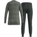 Bielizna termoaktywna - zestaw Odlo Set long ACTIVE WARM SET roz. 116cm Szara - 2785205
