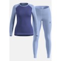 Bielizna termoaktywna - zestaw Odlo Set ACTIVE WARM Special Set roz. S Granatowa - 2785198