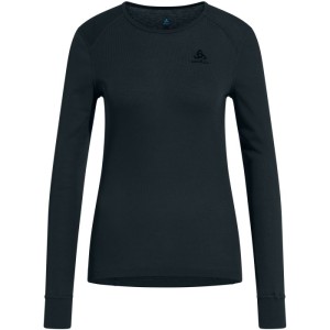 Bielizna termoaktywna z długim rękawem Odlo BL TOP crew neck l/s ACTIVE WARM roz. M Niebiesko-szara