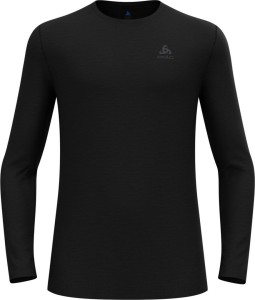 Koszulka męska ODLO Merino 160 BL Top Crew Neck l/s roz. M Czarna