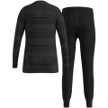 Komplet termoaktywnej bielizny diecięcej Odlo Active Warm Eco Set Long rozmiar 140cm, czarno-szary - 2784987