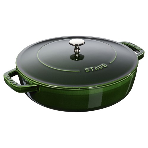 Głęboka patelnia do duszenia z pokrywką Staub - 24 cm, Zielony - 2822889