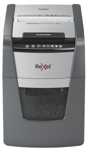 Rexel Niszczarka Optimum AutoFeed+ 90X, (P-4), 90 kartek, 34 l kosz (WYPRZEDAŻ)