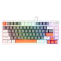 Klawiatura przewodowa SAVIO ASTRAL White OUTEMU White Jade RGB 3 kolory keycapów magnetyczna - 2824342