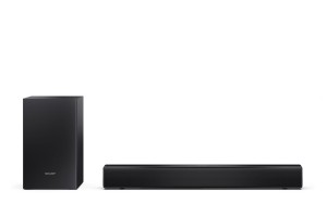 Kompaktowy soundbar Sharp 2.1 z bezprzewodowym subwooferem | Głośnik HT-SBW121 | 240 W | Łączność Bluetooth | Połączenie bezprzewodowe