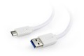 Kabel GEMBIRD CCP-USB3-AMCM-1M-W (USB typu C M - USB 3.0 M; 1m; kolor biały) - 2824462