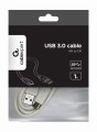 Kabel GEMBIRD CCP-USB3-AMCM-1M-W (USB typu C M - USB 3.0 M; 1m; kolor biały) - 2824461