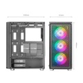 TACENS MARS MC-F 4x120mm ARGB ATX- obudowa - 2826019
