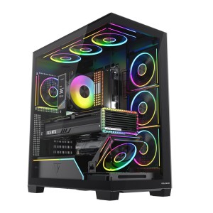 MODECOM OBUDOWA VOLCANO STELLAR PLUS ARGB MIDI 8F BLACK