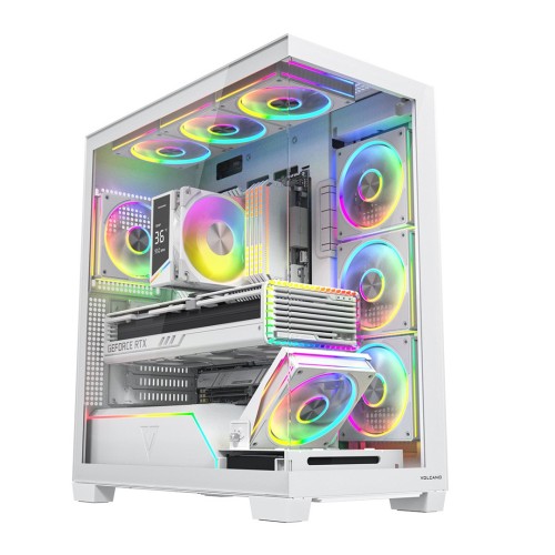 MODECOM OBUDOWA VOLCANO STELLAR PLUS ARGB MIDI 8F WHITE - 2826103
