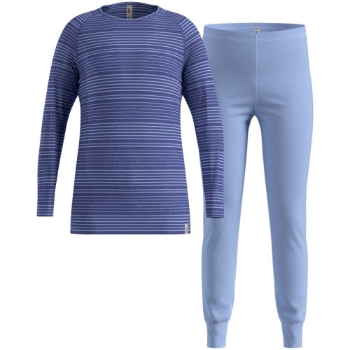 Komplet bielizny termoaktywnej dziecięcej Odlo Active Warm Set rozmiar 152m, granatowy - 2785132