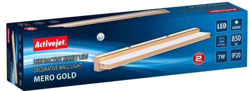 Kinkiet LED Activejet AJE-MERO GOLD - 2826292