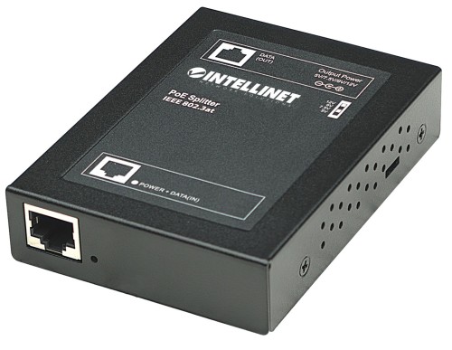 Rozdzielacz Splitter PoE+ Intellinet IEEE 802.3at 1xRJ45 5V/7.5V/9V/12V DC - 2826743
