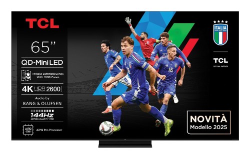 Telewizor TCL 65C7K QD-Mini LED 65'' 4K Ultra HD Google TV Dolby Atmos DVB-T2 Metaliczny - 2766724
