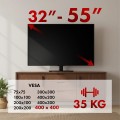 MACLEAN UNIWERSALNY STOJAK DO TV NA SZAFKĘ, , PODSTAWKA, MAX. 35 KG, OBRÓT 20 STOPNI, DLA TV 32-55" MC-132 - 2828702