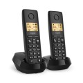 Gigaset PURE 100 duo Telefon analogowy/DECT Nazwa i identyfikacja dzwoniącego Czarny - 2829066