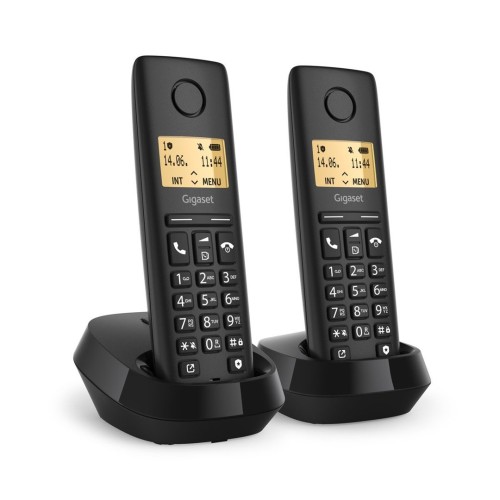 Gigaset PURE 100 duo Telefon analogowy/DECT Nazwa i identyfikacja dzwoniącego Czarny - 2829066