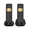 Gigaset PURE 100 duo Telefon analogowy/DECT Nazwa i identyfikacja dzwoniącego Czarny - 2829068
