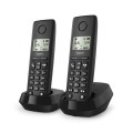 Gigaset PURE 100 duo Telefon analogowy/DECT Nazwa i identyfikacja dzwoniącego Czarny - 2829064