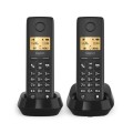 Gigaset PURE 100 duo Telefon analogowy/DECT Nazwa i identyfikacja dzwoniącego Czarny - 2829067