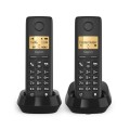 Gigaset PURE 100 duo Telefon analogowy/DECT Nazwa i identyfikacja dzwoniącego Czarny - 2829070