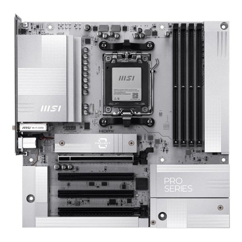 Płyta MSI PRO B850M-A WIFI PZ /AMD B850/DDR5/SATA3/M.2/USB3.1/WiFi/BT/PCIe5.0/AM5/mATX - 2829842