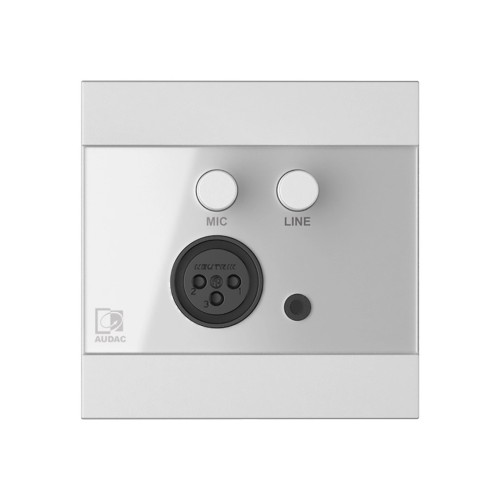 Ścienny moduł AUDAC WP205/W, XLR mic + 3,5 mm jack, biały - 2837354