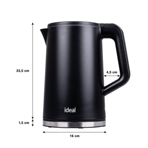 IDEAL CZAJNIK 1,7 L,STALOWY ŚRODEK, MOC 1500 W, CZ - 2830195