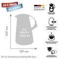 ROTPUNKT DZBANEK TERMOS, 1,0 L SLATE GREY (SZARY) - 2831979