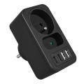 MACLEAN GNIAZDKO PRĄDOWE X2 + 4XUSB, ROZGAŁĘŹNIK Z 2 GNIAZDAMI, 2XUSB A, 2XUSB C PD 20W, 1X16A + 1X6A MCE249 F/B - 2835012
