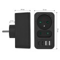 MACLEAN GNIAZDKO PRĄDOWE X2 + 4XUSB, ROZGAŁĘŹNIK Z 2 GNIAZDAMI, 2XUSB A, 2XUSB C PD 20W, 1X16A + 1X6A MCE249 F/B - 2835011
