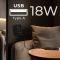 MACLEAN GNIAZDKO PRĄDOWE X2 + 4XUSB, ROZGAŁĘŹNIK Z 2 GNIAZDAMI, 2XUSB A, 2XUSB C PD 20W, 1X16A + 1X6A MCE249 F/B - 2835008