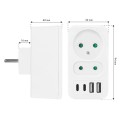 MACLEAN GNIAZDKO PRĄDOWE X2 + 4XUSB MCE249 F/W - 2835030