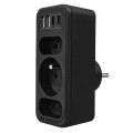 MACLEAN GNIAZDKO PRĄDOWE X3 + 4XUSB, ROZGAŁĘŹNIK Z 3 GNIAZDAMI, 2XUSB A, 2XUSB C PD 20W, 1X16A + 2X6A MCE248 F/B - 2834981