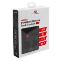 MACLEAN LISTWA ZASILAJĄCA, PRZEDŁUŻACZ 2 GNIAZDA + 3XUSB, 110-240V AC 50/60HZ, 2.1A MAX 2500W, 1.5M, CZARNA MCE387 B - 2835116