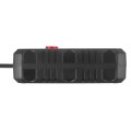 MACLEAN LISTWA ZASILAJĄCA, PRZEDŁUŻACZ 2 GNIAZDA + 3XUSB, 110-240V AC 50/60HZ, 2.1A MAX 2500W, 1.5M, CZARNA MCE387 B - 2835114