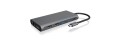 ICY BOX IB-DK4050-CPD Przewodowa USB 3.2 Gen 1 (3.1 Gen 1) Type-C Antracyt - 2836406