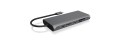 ICY BOX IB-DK4050-CPD Przewodowa USB 3.2 Gen 1 (3.1 Gen 1) Type-C Antracyt - 2836403
