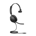 Słuchawki nauszne przewodowe Jabra Evolve2 40 MS Mono USB-C - 2838606