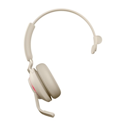 Słuchawki nauszne bezprzewodowe Jabra Evolve2 65 UC Mono Link380a, beige - 2838626