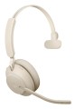 Słuchawki nauszne bezprzewodowe Jabra Evolve2 65 UC Mono Link380a, beige - 2838628