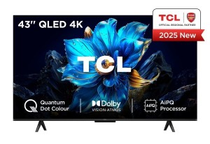 Telewizor TCL 43P7K QLED 40" 4K Ultra HD Google TV Dolby Atmos DVB-T2 Metaliczny